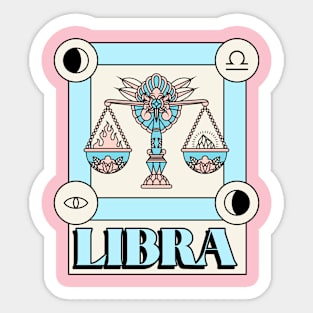 Libra Horoscope Zodiac Sign Sticker